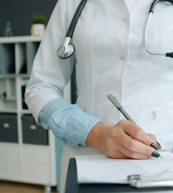 Clinician performing psychology Examination at clinic in Nampa Idaho. 